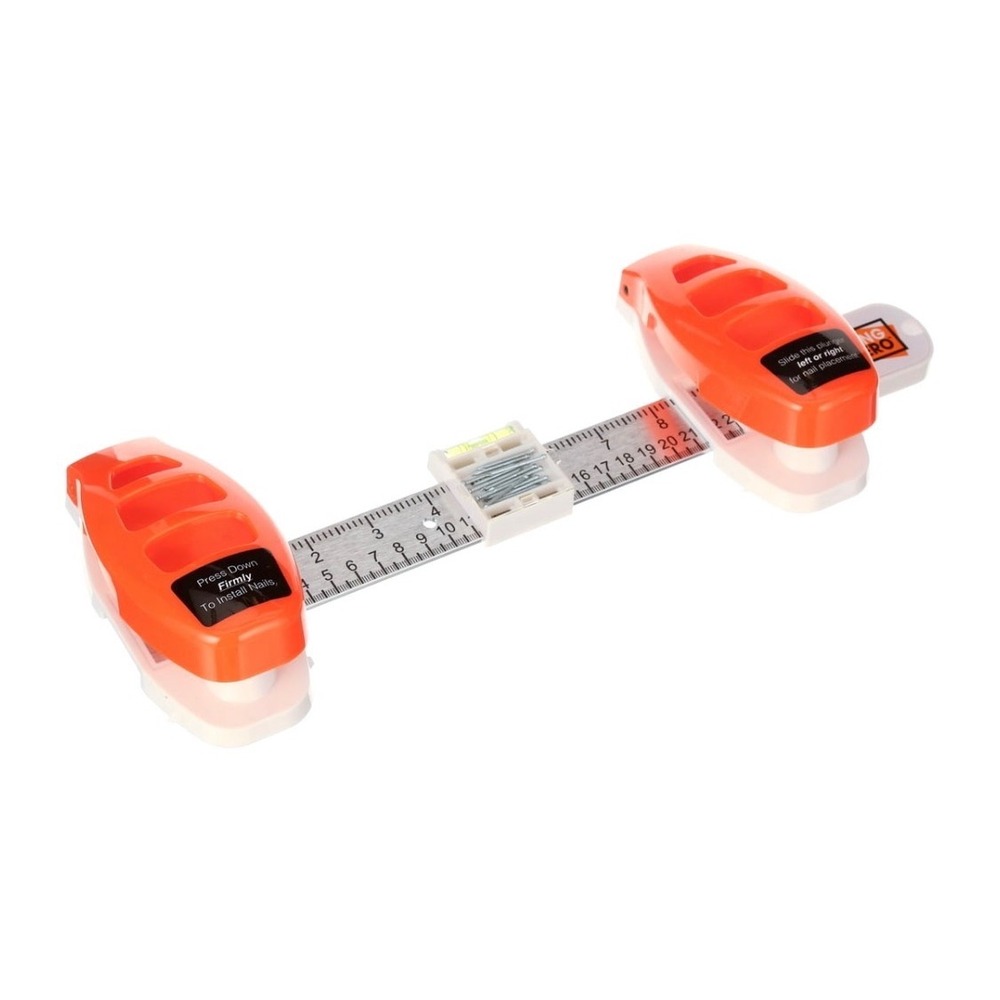 Hang Hero Picture Hanging Tool Spark Innovators Level All-in-One Nailer Orange